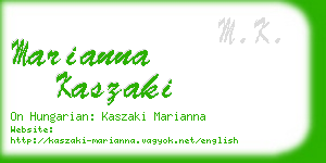 marianna kaszaki business card